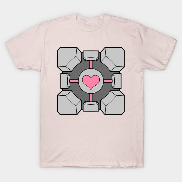 Companion Cube T-Shirt by maplefoot